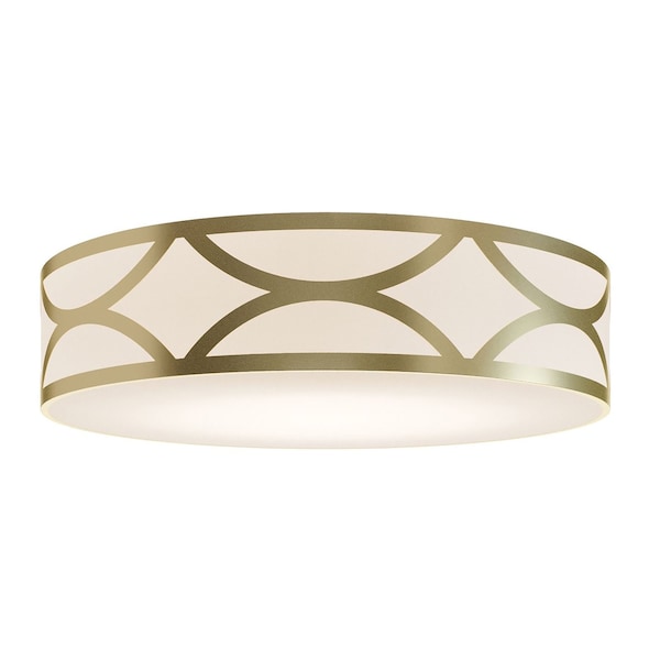 Afx Lake 30 in. LED Flush Mount - Gold LAKF30LAJUDGD - main